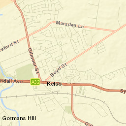 Kelso Street Map