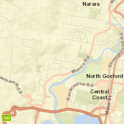 Gosford Street Map