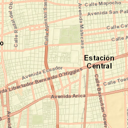 Estación Central Street Map