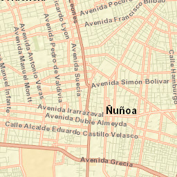 Ñuñoa Street Map