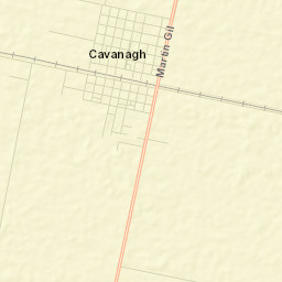 Cavanagh Street Map