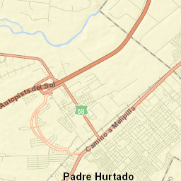 Padre Hurtado Street Map