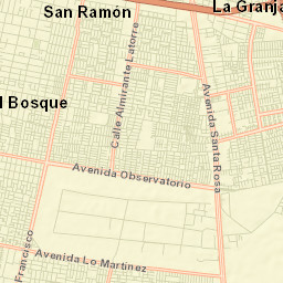 La Granja Street Map
