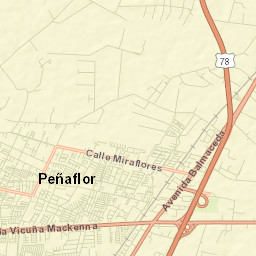 Peñaflor Street Map