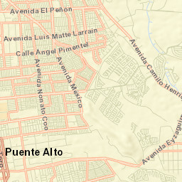 Puente Alto Street Map