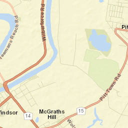 Pitt Town Street Map