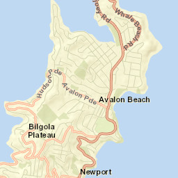 Bilgola Plateau Street Map