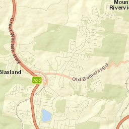 Mount Riverview Street Map