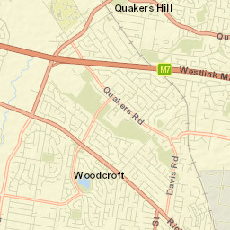 Quakers Hill Street Map