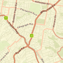 Pymble Street Map