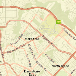 North Ryde Street Map