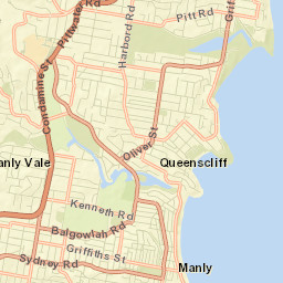 Manly Vale Street Map