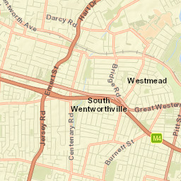 Merrylands West Street Map