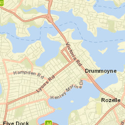Drummoyne Street Map