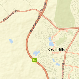 Elizabeth Hills Street Map