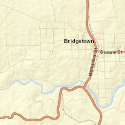 Bridgetown Street Map