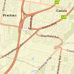 Glenfield Street Map