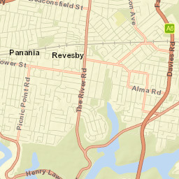 Revesby Heights Street Map