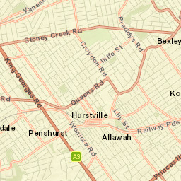 Hurstville Street Map