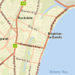Brighton-Le-Sands Street Map