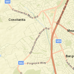 Bergvliet Street Map