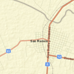San Ramón Street Map