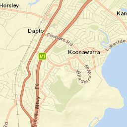 Koonawarra Street Map