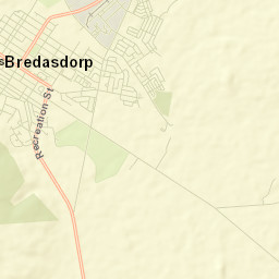 Bredasdorp Street Map
