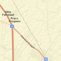 Progreso Street Map