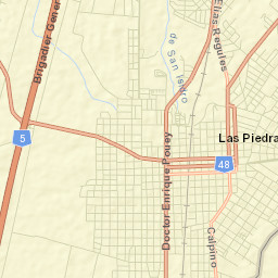 Las Piedras Street Map