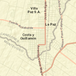La Paz Street Map