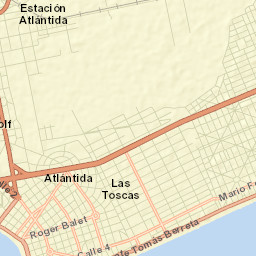 Atlántida Street Map