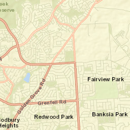Surrey Downs Street Map