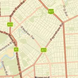 Evandale Street Map