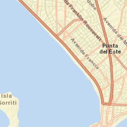 Punta del Este Street Map