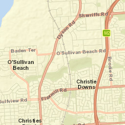 O'Sullivan Beach Street Map