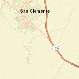 San Clemente Street Map