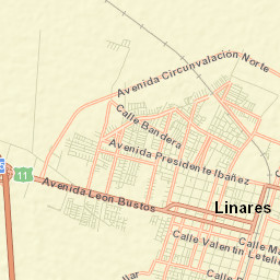 Linares Street Map