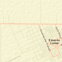 Eduardo Castex Street Map