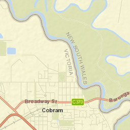 Cobram Street Map