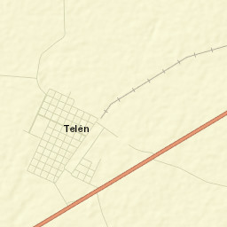 Telén Street Map