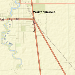 Warracknabeal Street Map