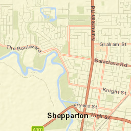 Shepparton Street Map