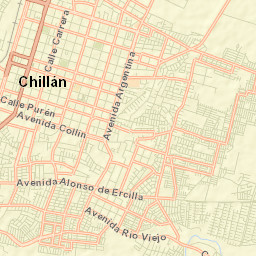 Chillán Street Map