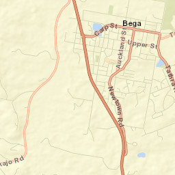 Bega Street Map