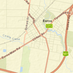 Euroa Street Map