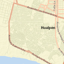 Hualpén Street Map