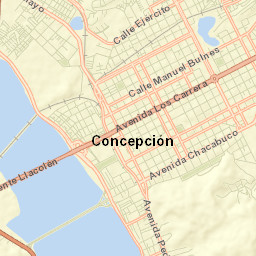 Concepción Street Map