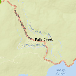 Falls Creek Street Map