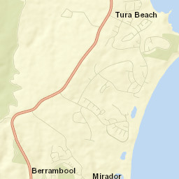 Tura Beach Street Map